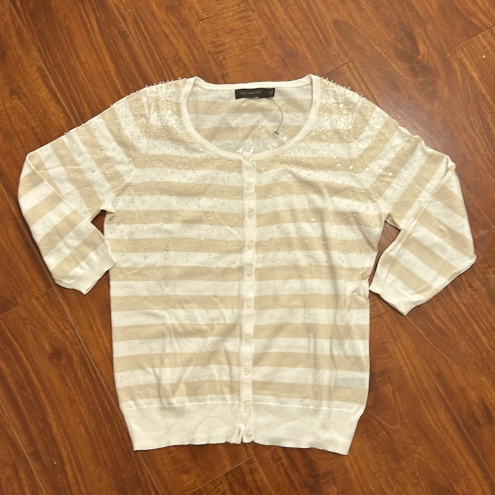 Brand:The limited, adult small. Cardigan with sequins